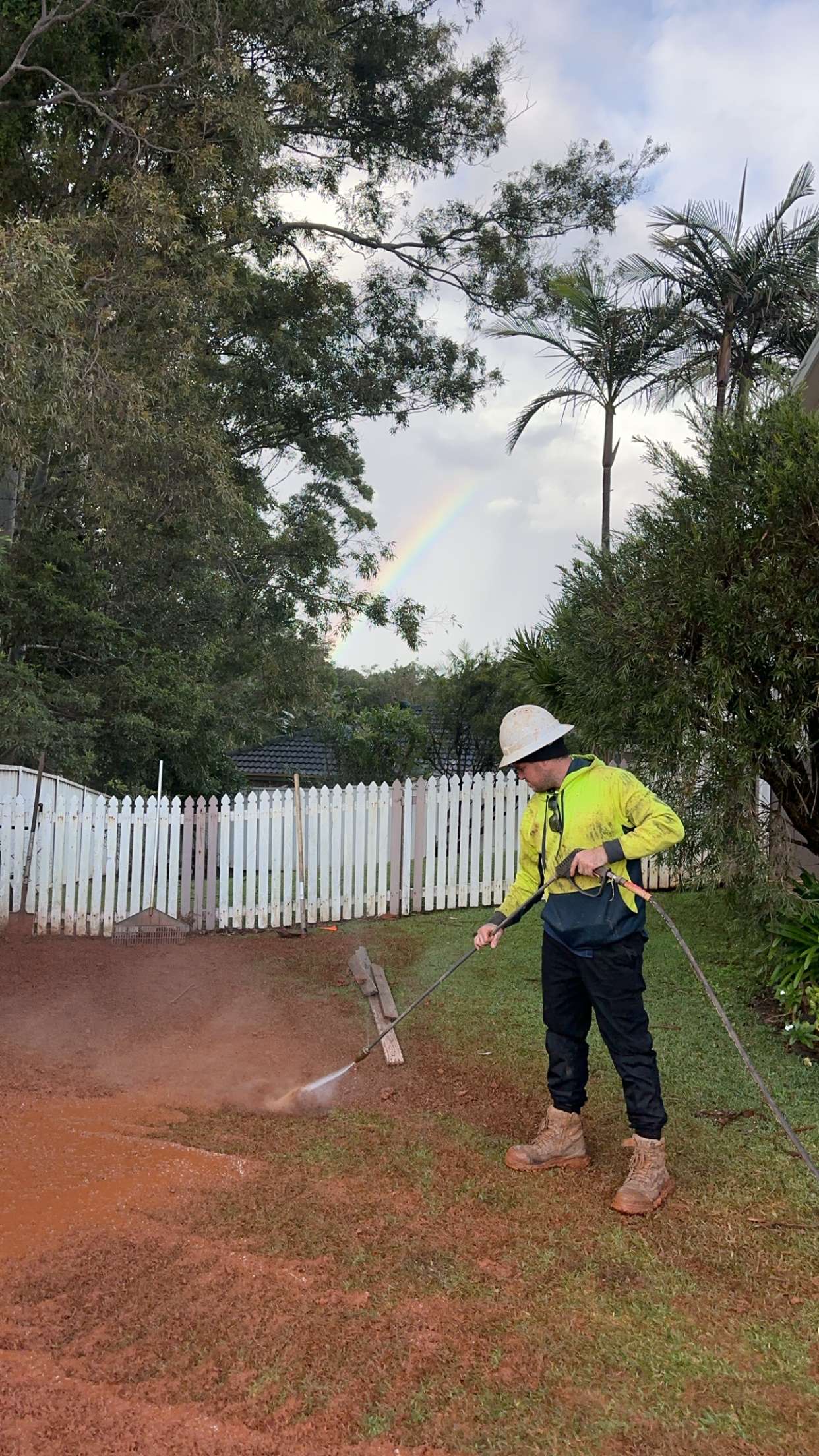 Stu from All Vac Worx completing a hydro excavation project